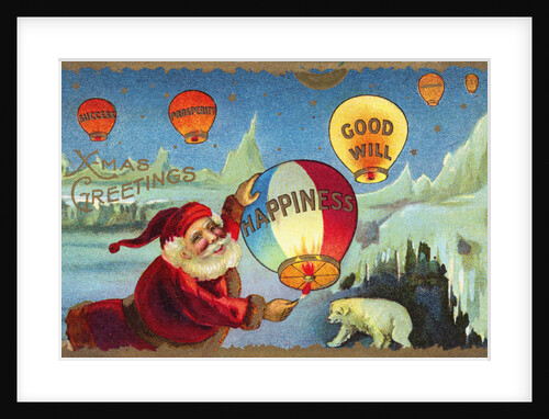 X-mas Greetings Postcard by Anonymous