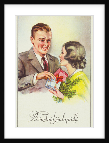 Roomsaid Joulupuhi Postcard by Anonymous