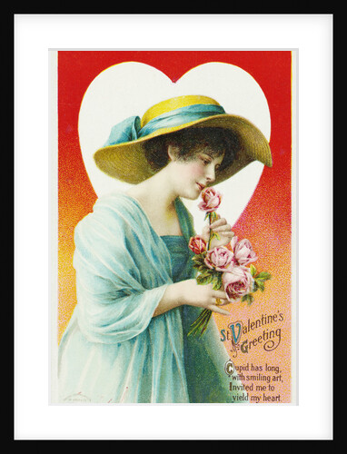 St. Valentine's Greeting Postcard by Anonymous