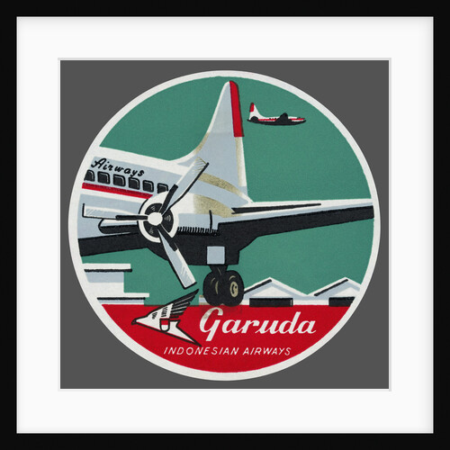 Garuda Indonesian Airways Luggage Label by Anonymous