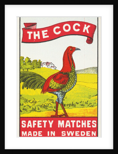 The Cock Matchbox Label by Anonymous
