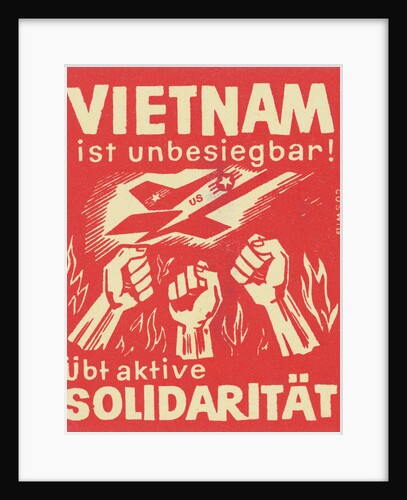 Vietnam ist Unbesiegbar! Matchbox Label by Anonymous