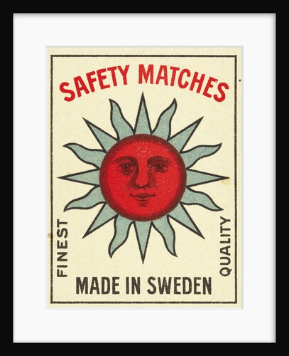 Safety Matches Matchbox Labels by Anonymous