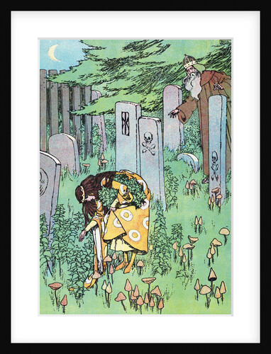 The Archbishop Watches Elise in the Churchyard by Helen Stratton