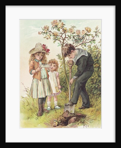 Illustration of Three Children by Alice Havers