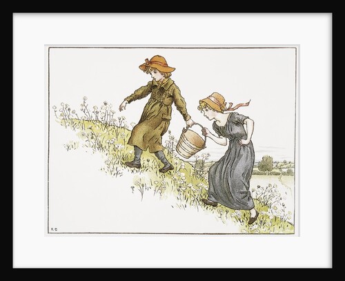 Illustration of Jack and Jill by Kate Greenaway
