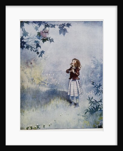 The Little Maid Could Not Reach up to the Doll Illustration by Honor Appleton