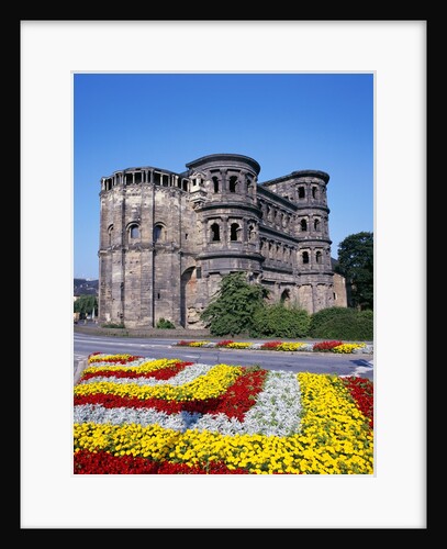 Flower Beds in Front of Porta Nigra in Trier by Anonymous
