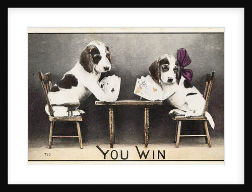 You Win Postcard by Anonymous