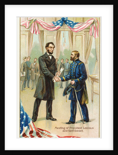 Meeting of President Lincoln and Gen'l Grant Postcard by Anonymous