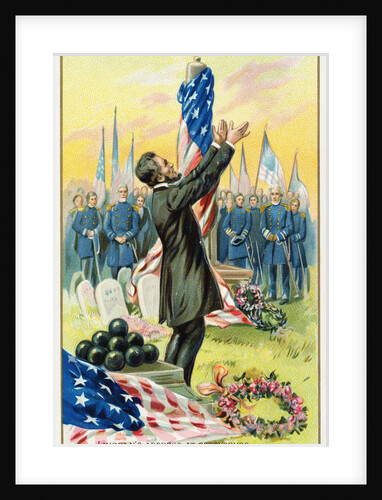 Lincoln's Address at Gettysburg Postcard by Anonymous