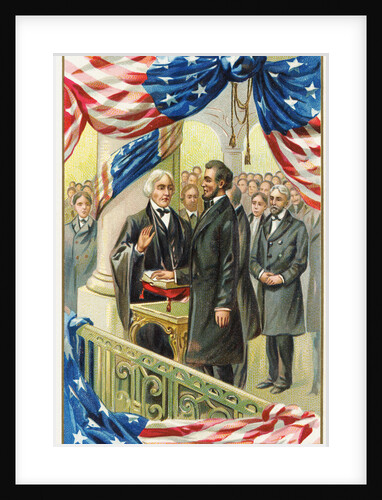 Inauguration of Abraham Lincoln Postcard by Anonymous