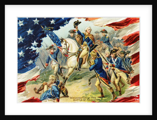 Washington at the Battle of Princeton Postcard by Anonymous