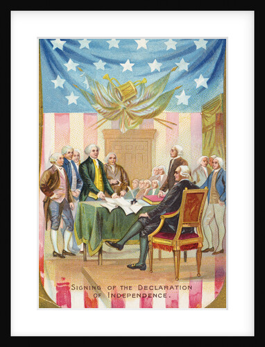 Signing of the Declaration of Independence Postcard by Anonymous