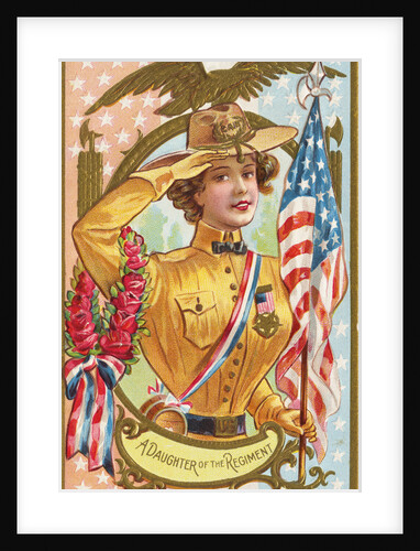 A Daughter of the Regiment Postcard with Woman by Anonymous