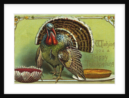 Wishing You a Happy Thanksgiving Postcard by Anonymous