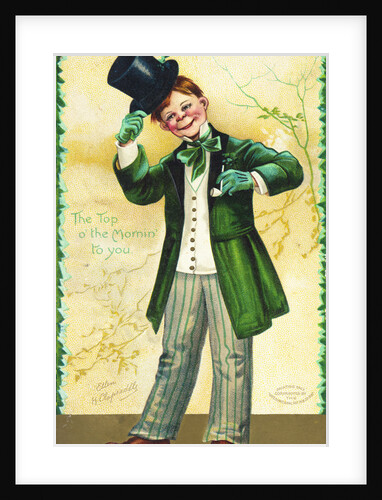 The Top o' the Mornin' to You Postcard by Ellen H. Clapsaddle