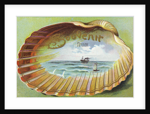 Souvenir From Postcard with Ocean Scene by Anonymous