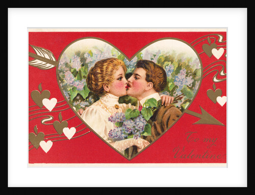 To My Valentine Victorian Postcard by Anonymous