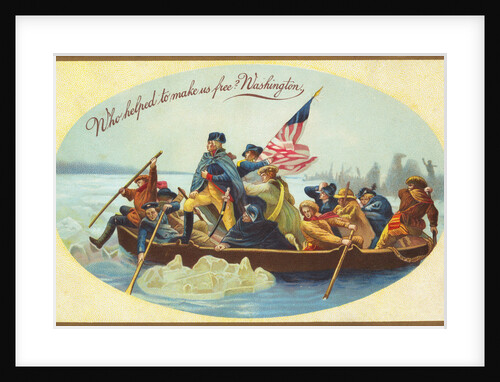 Who Helped to Make Us Free? Washington Postcard by Anonymous