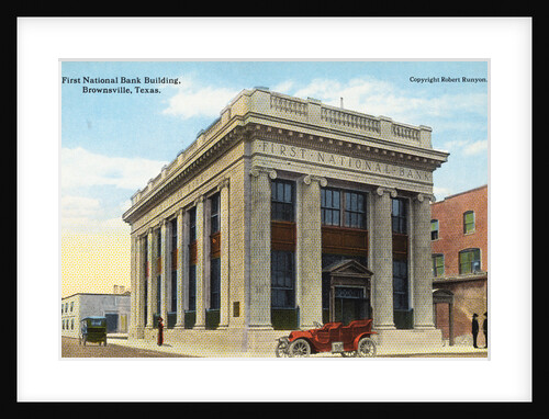 First National Bank Building, Brownsville, Texas Postcard by Anonymous