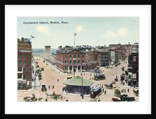 Haymarket Square, Boston, Mass. Postcard by Anonymous