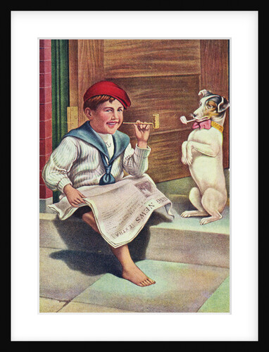 Hitting the Pipe Postcard by Anonymous