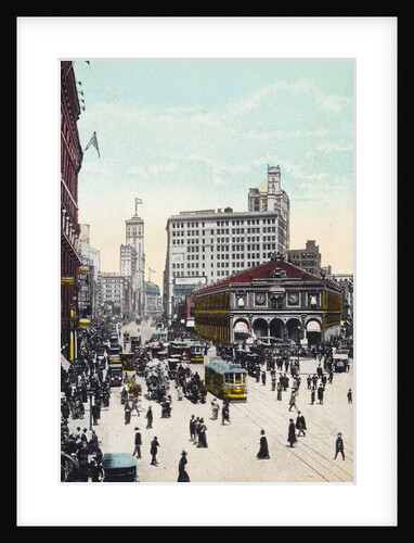 Busy Broadway and Herald, Square, New York Postcard by Anonymous