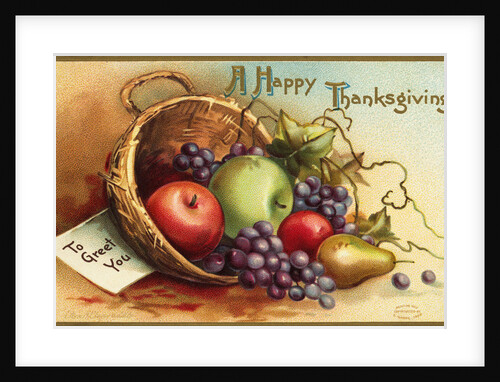 A Happy Thanksgiving Postcard by Ellen H. Clapsaddle