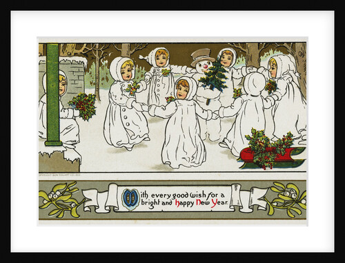 With Every Good Wish for a Bright and Happy New Year Postcard by Anonymous