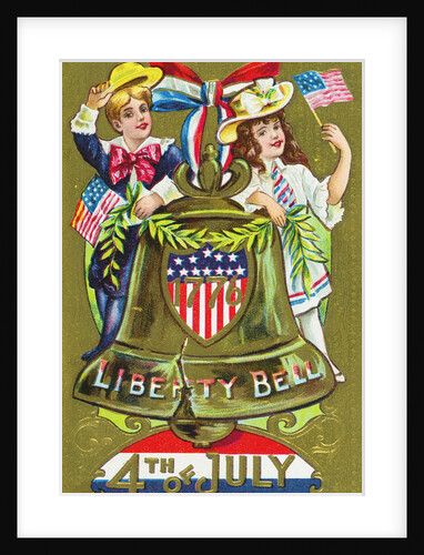 1776 Liberty Bell - 4th of July Postcard by Anonymous