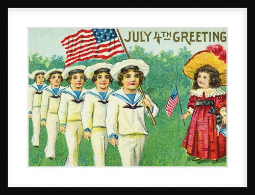 July 4th Greetings Postcard by Anonymous