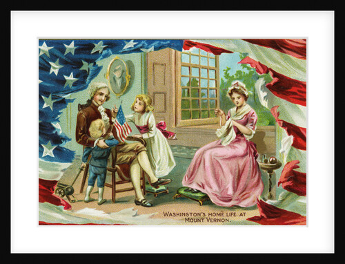 Washington's Home Life at Mount Vernon Postcard by Anonymous