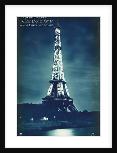 Exposition des Arts Decoratifs Postcard with the Eiffel Tower by Anonymous
