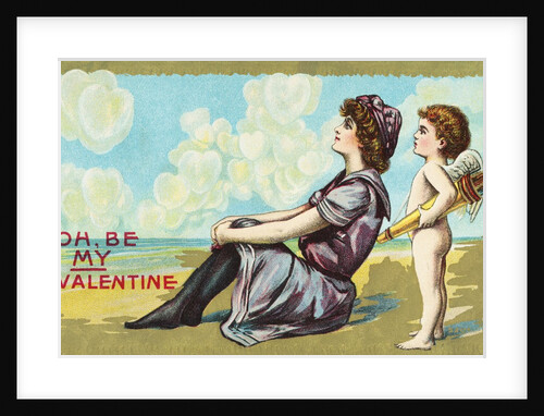 Oh, Be My Valentine Postcard by Anonymous