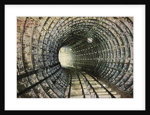 Hudson River Tunnel Curve, New York Postcard by Anonymous