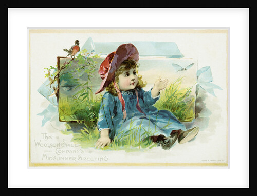 The Woolson Spice Company's Midsummer Greeting Trade Card by Anonymous