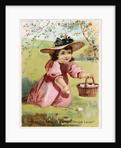 Easter Egg Rolling - White House Lawn Woolson Spice Company Trade Card by Anonymous