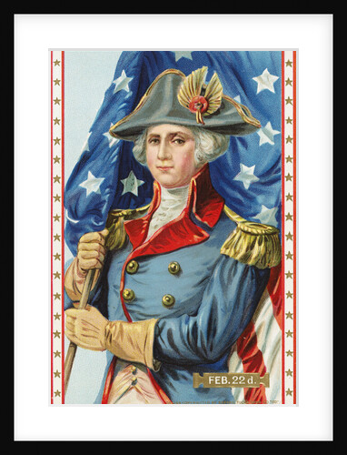Postcard Commemorating Washington's Birthday by Anonymous