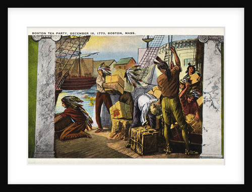 Boston Tea Party Postcard by Anonymous