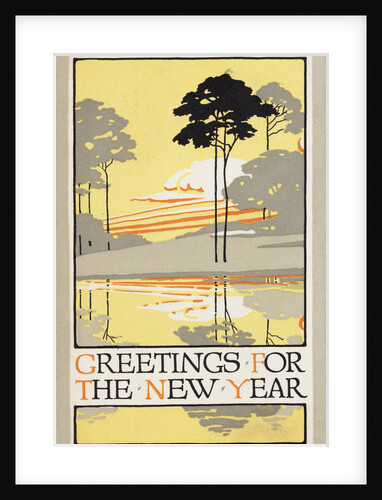 Greetings for the New Year Postcard by Anonymous