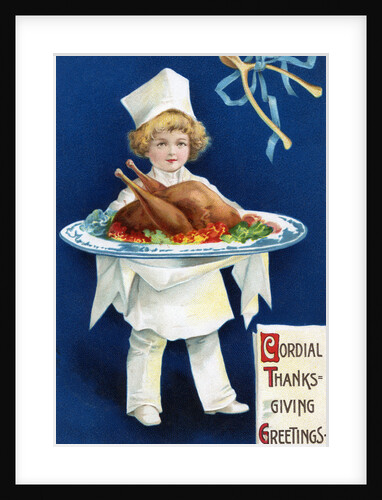 Cordial Thanksgiving Greetings Postcard by Anonymous