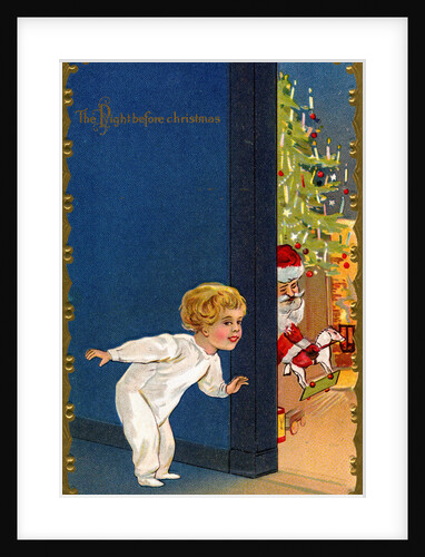 The Night Before Christmas Postcard by Anonymous