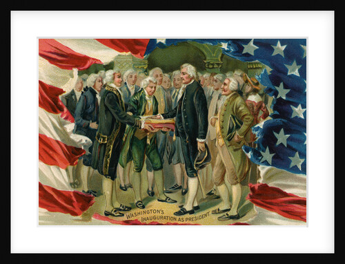 Washington's Inauguration as President Postcard by Anonymous