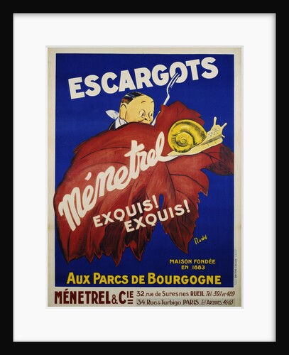 Escargots Menetrel Poster by Rudd
