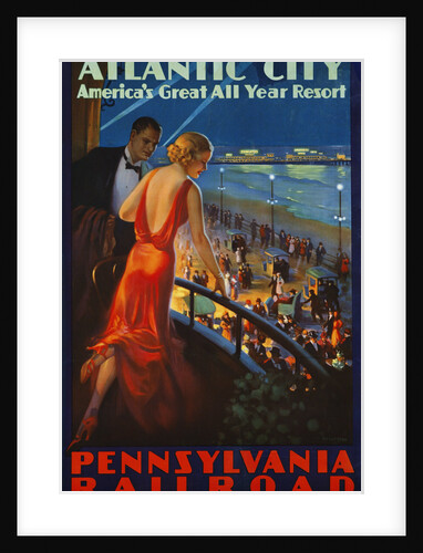 Atlantic City Pennsylvania Railroad Poster by Anonymous