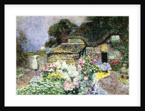 A Cottage Garden at Sunset by David Woodlock