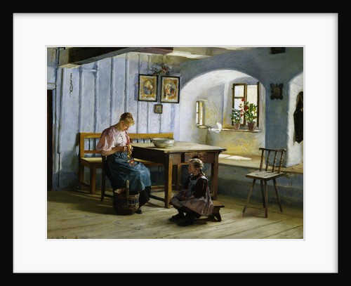 Making Apple Pie by Gustave Auguste Hessl