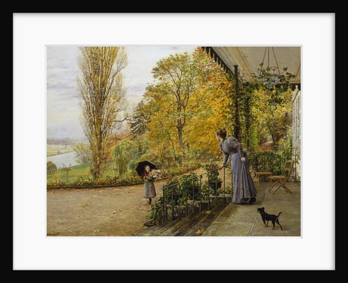 Waiting on the Verandah by Marie Francois Firmin Girard