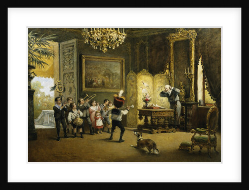 The Brass Band by Cesare Felix Georges Dell'Acqua